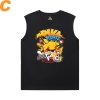 Cotton Shirts Pokemon Round Neck Sleeveless T Shirt