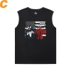 Venom Tees Marvel bóng rổ không tay áo thun