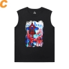 Spider-Man:Homecoming Shirts Marvel Spiderman Sleeveless Chạy T Shirt