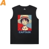 Một mảnh T áo sơ mi mà không có tay áo nóng chủ đề Anime Edward Newgate Tee Shirt