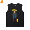 Marvel Capitã Marvel Camisa Preta Sem Mangas O Tee Vingadores