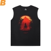 Atac pe Titan Mens Designer Sleeveless T Shirts Vintage Anime Tee