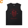 Attack on Titan Shirt Anime Mens T Shirt Without Sleeves