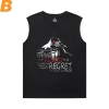 Aanval op Titan Tee Vintage Anime gedrukt sleeveless T Shirts voor mens