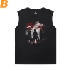 Ataque em Titan Cool Sleeveless Camisetas Vintage Anime Tee Shirt