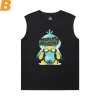 Quality Tshirt Pokemon Black Sleeveless Shirt Men