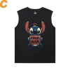 Lilo Stitch Sleeveless Tshirt Mens Chủ đề nóng Tees