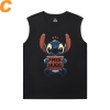 Cool Tshirt Lilo Stitch Mens Sleeveless Tee Shirts