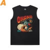 Camisa de algodão Lilo Stitch Mens Oversized Sleeveless T Shirt