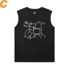 Personalised Rock Shirts Musical Instrument Cheap Sleeveless T Shirts