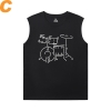 Áo sơ mi nhạc cụ Cotton Rock Men's Sleeveless Graphic T Shirts