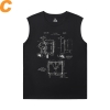 Camisa de instrumento musical qualidade Rock Sleeveless Running T Shirt