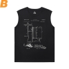 Musical Instrument Sports Sleeveless T Shirts Hot Topic Rock T-Shirts