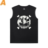 Cotton Shirts Anime One Piece Sports Sleeveless T Shirts