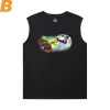 Camisas de qualidade Mario estampadas camisetas sem mangas para homens