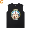 Cool Cat Tshirts Doraemon Sleeveless T Shirt Đối với phòng tập thể dục