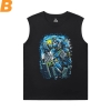 Vintage Anime camisetas Gundam sin mangas estampado camisetas hombres