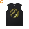 WOW Black Sleeveless Shirt Men Blizzard T-Shirt