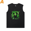 Minecraft tričko bez rukávov pre mužov Personalizované Creeper Shirt