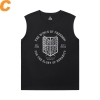 Hot Topic Anime Tshirts Attack on Titan Men'S Sleeveless Graphic T Shirts