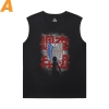 Hot Topic Anime Tshirts Attack on Titan Men'S Sleeveless Graphic T Shirts