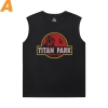 Attack on Titan Sleeveless Tee Shirts Mens Vintage Anime T-Shirt