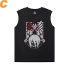 Chủ đề nóng Anime Shirts Tấn công trên Titan Men's Sleeveless Muscle T Shirts