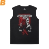 Chủ đề nóng Anime Shirts Tấn công trên Titan Men's Sleeveless Muscle T Shirts