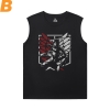 Attack on Titan T-Shirts Anime Men Sleeveless Tshirt