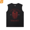 Tấn công vào Titan Sleeveless Wicking T Shirts Vintage Anime Tee Shirt