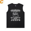 Car Shirt Quality Jeep Wrangler Sleeveless Tshirt Mens