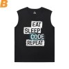 Geek Programmer Men'S Sleeveless Graphic T Shirts Cotton Tee