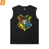 Camisetas de Harry Potter Camisas de algodão masculino sem mangas