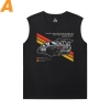 Racing Car T-Shirt Cotton GTR Mens Sleeveless Sports T Shirts