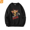 Um homem de man soco moletom quente tópico Anime Crew Neck Tops