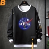 Rick ve Morty Sweatshirt Siyah Hoodie