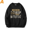 Áo nỉ xe hơi màu đen Jeep Wrangler Sweater