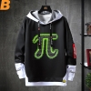Fake Two-Piece PI Sweatshirt Geek Mathematics Coat