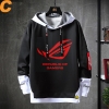 Fake Two-Piece Prodigal Eye logo Sweatshirts ROG Republic of Gamers Tops