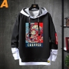 Sahte İki Parçalı Chopper Sweatshirt Japon Anime Tek Parça Hoodie