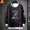 JoJo's Bizarre Adventure Sweatshirts Anime Đen Kujo Jotaro Tops