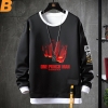 Nhật Bản Anime One Punch Man Sweater Fake Two-Piece Sweatshirts