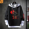 Một Punch Man Sweatshirt Vintage Anime Đen Jacket