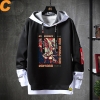 Vintage Anime One Punch Man Hoodie Fake Two-Piece Sweatshirt