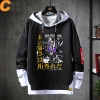 Fake Two-Piece Sweatshirt Vintage Anime Mascate Rider Pulover