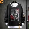 Sahte İki Parçalı Ceket Vintage Anime Maskeli Rider Sweatshirt