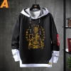 Fake Two-Piece Hoodie Vintage Anime Masked Rider Sweatshirt