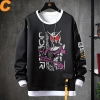 Anime Masked Rider Tops Fake Two-Piece Sweatshirts