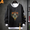 WOW thế giới của warcraft sweatshirts đen hoodie