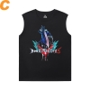 Devil May Cry T-Shirt Personalised Nero Men'S Sleeveless T Shirts Cotton